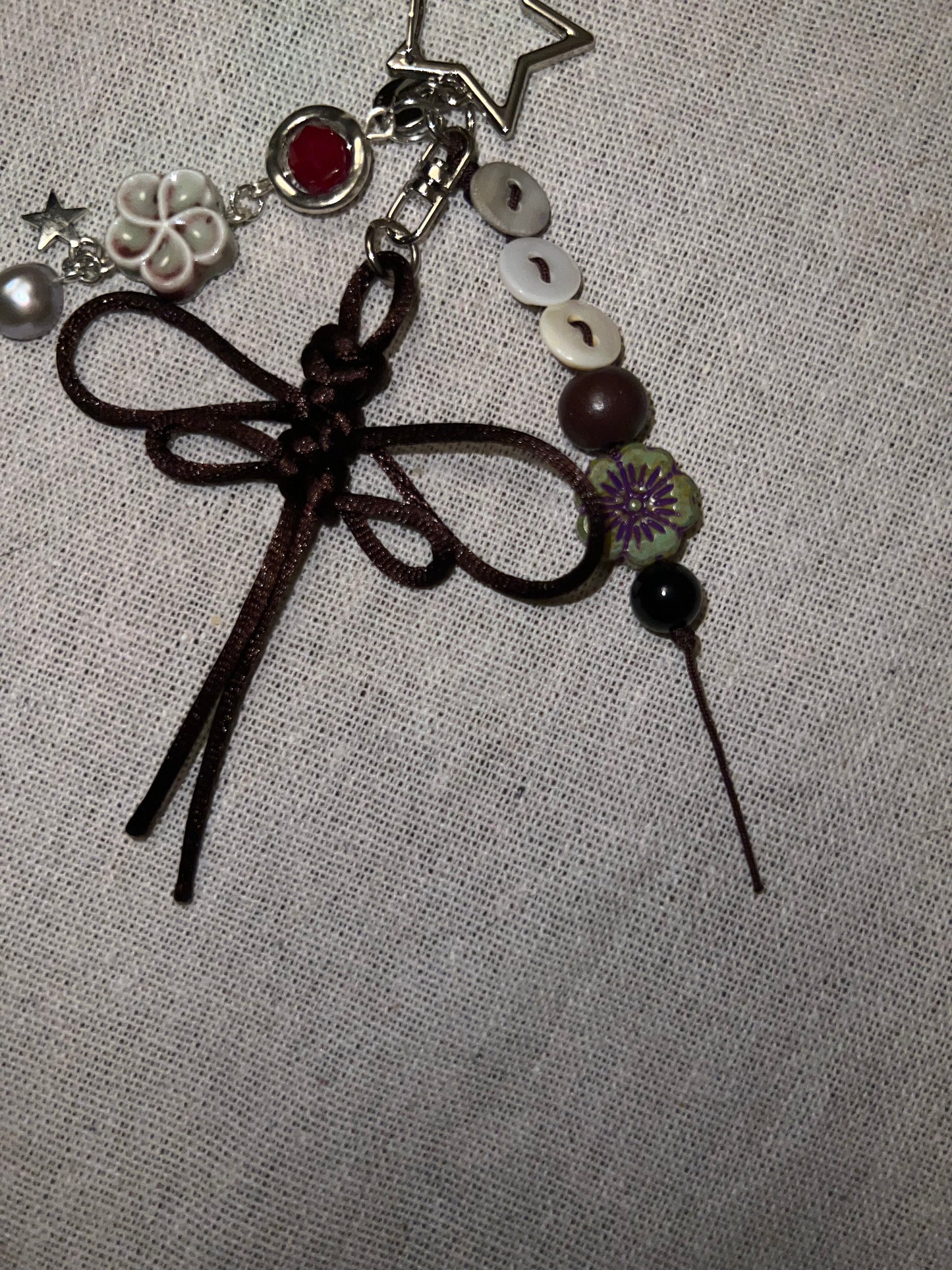 DRAGONFLY KNOT KEYCHAIN - CINNAMON