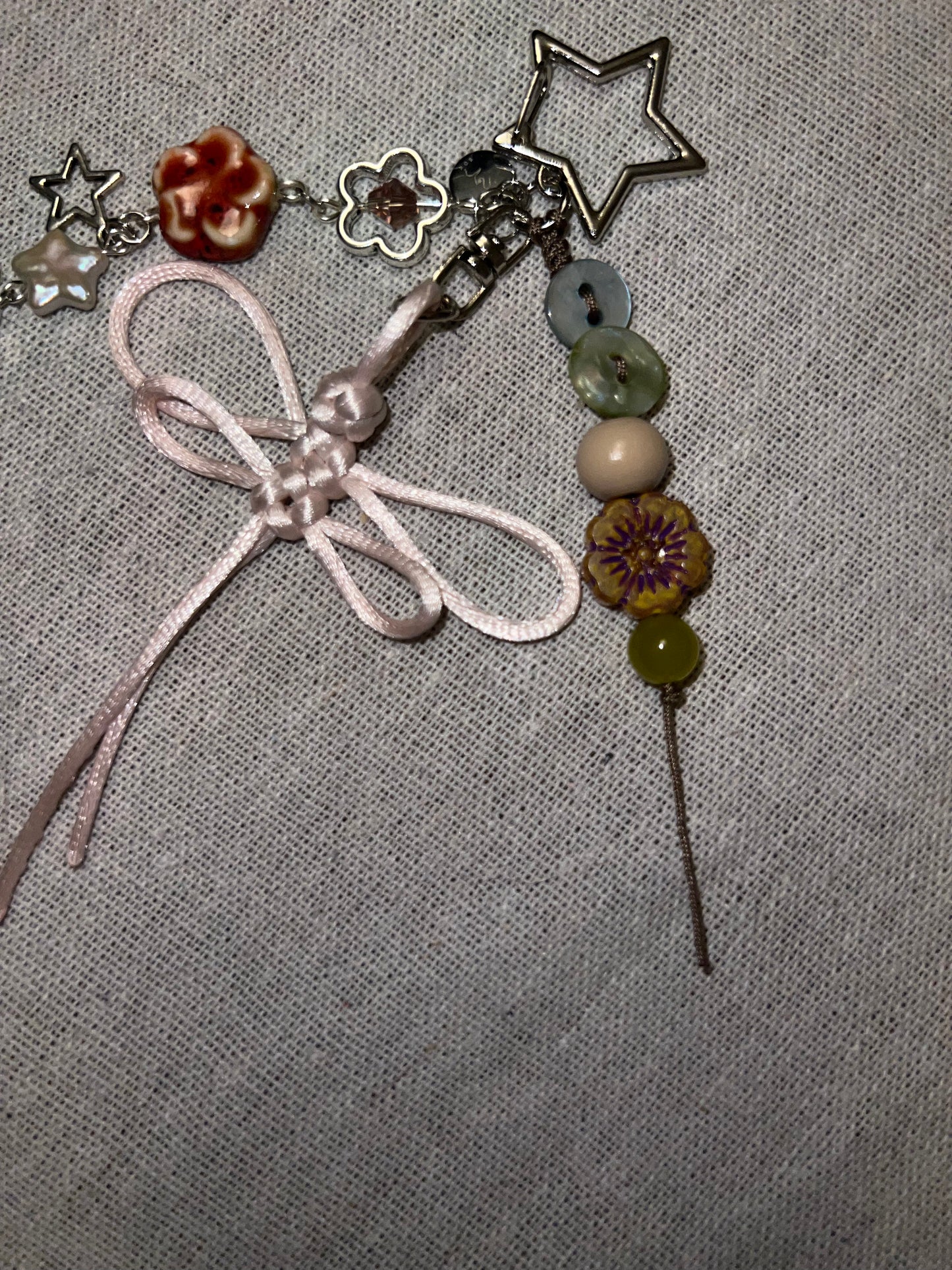 DRAGONFLY KNOT KEYCHAIN - PINK