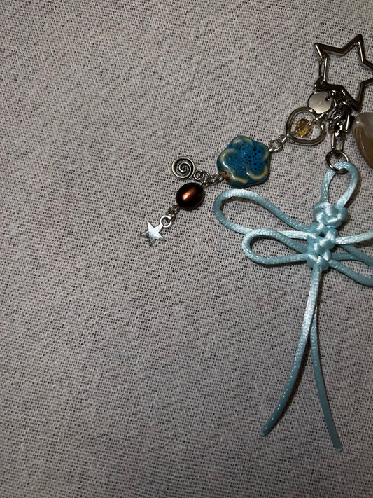 DRAGONFLY KNOT KEYCHAIN - SKY BLUE