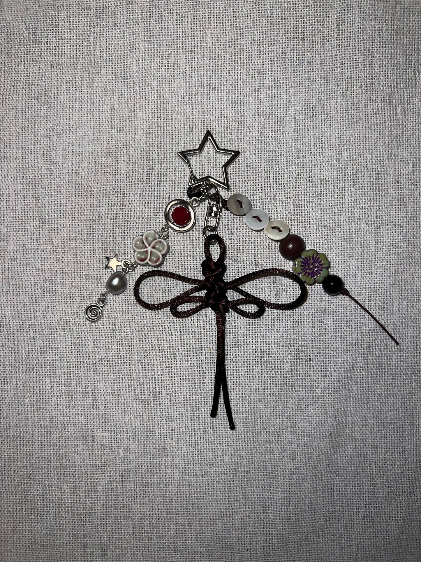DRAGONFLY KNOT KEYCHAIN - CINNAMON
