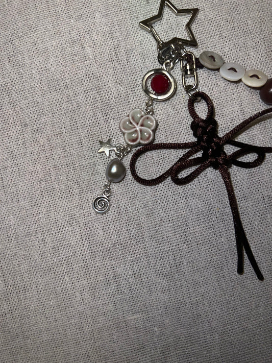 DRAGONFLY KNOT KEYCHAIN - CINNAMON
