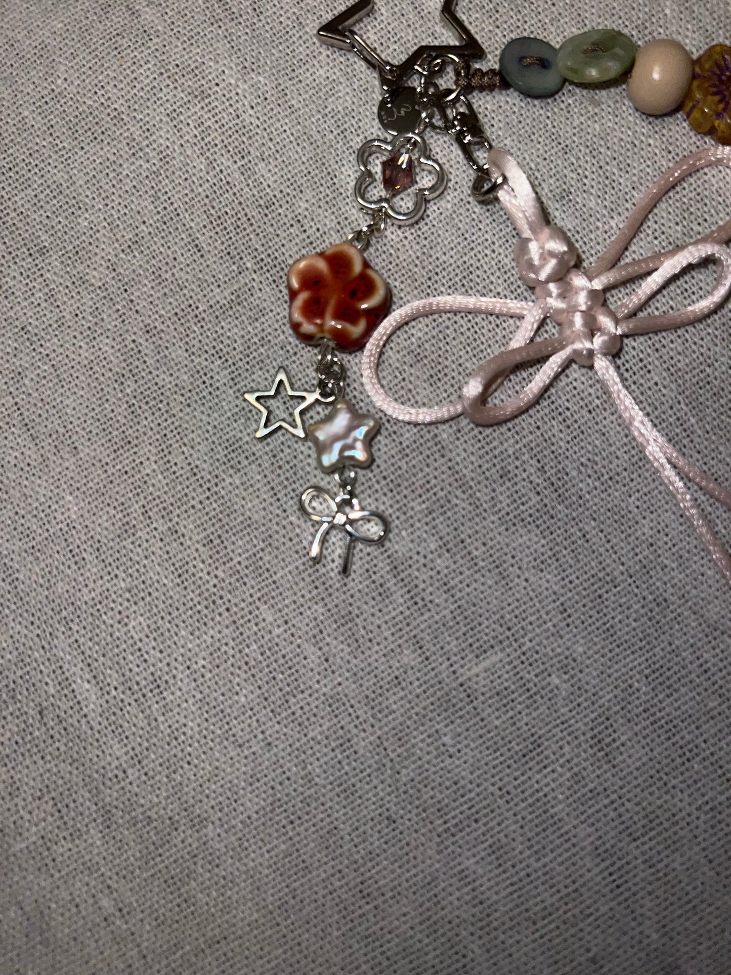DRAGONFLY KNOT KEYCHAIN - PINK