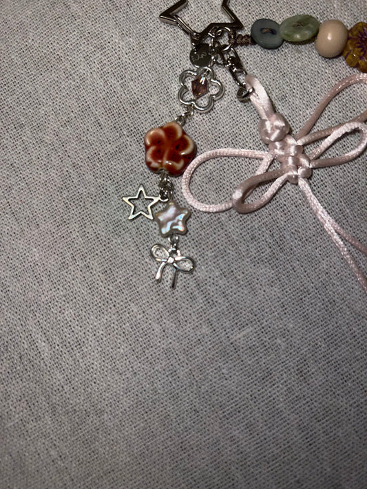 DRAGONFLY KNOT KEYCHAIN - PINK