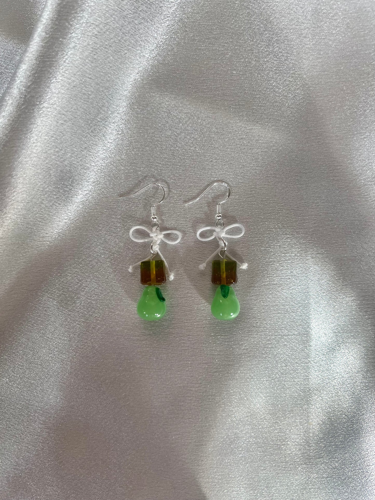 PEAR BOW EARRINGS
