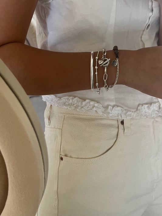 KNOT STONE CHAIN BRACELET