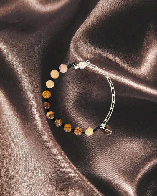 KNOT STONE CHAIN BRACELET