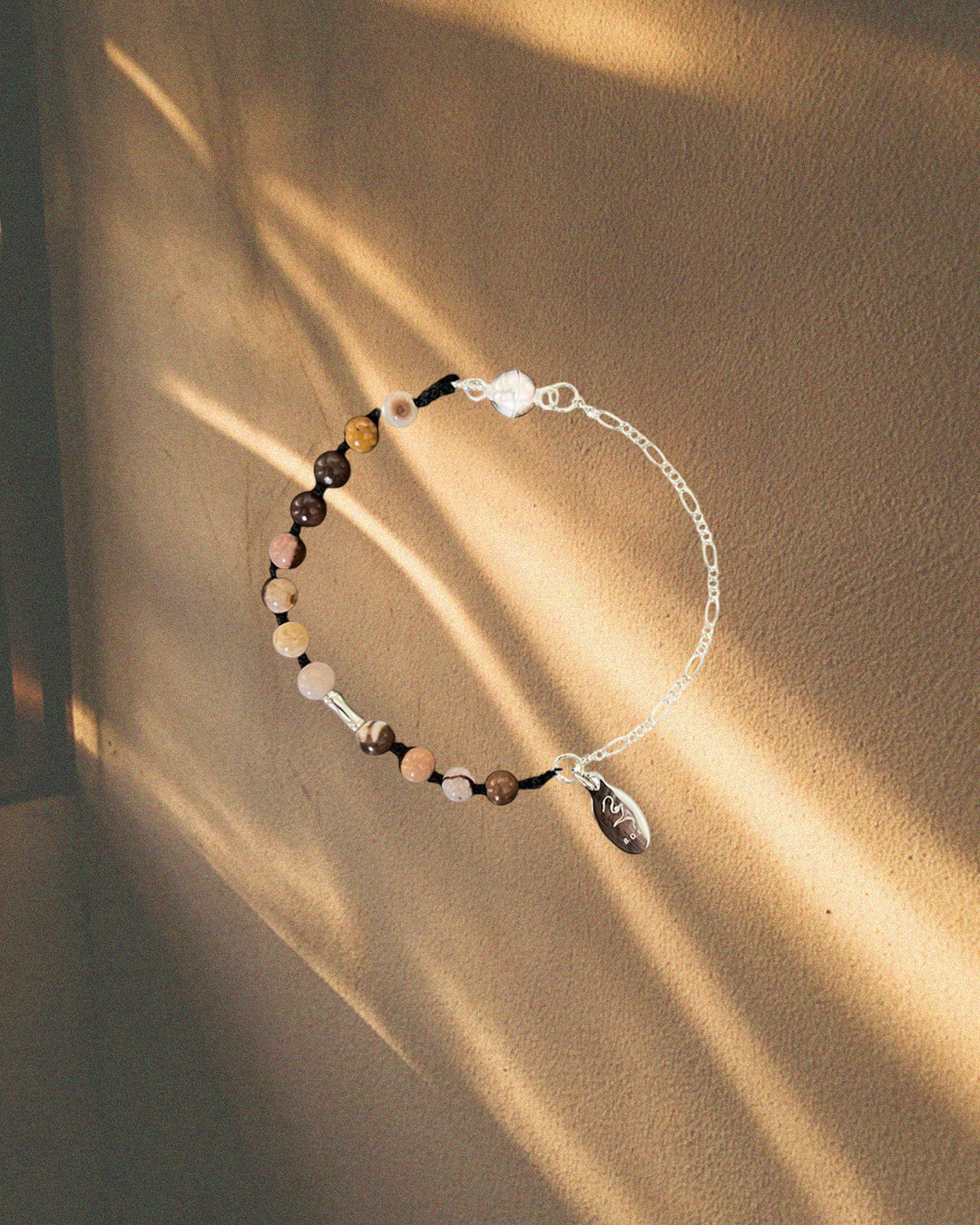 SILVER TUBE KNOT CHAIN BRACELET