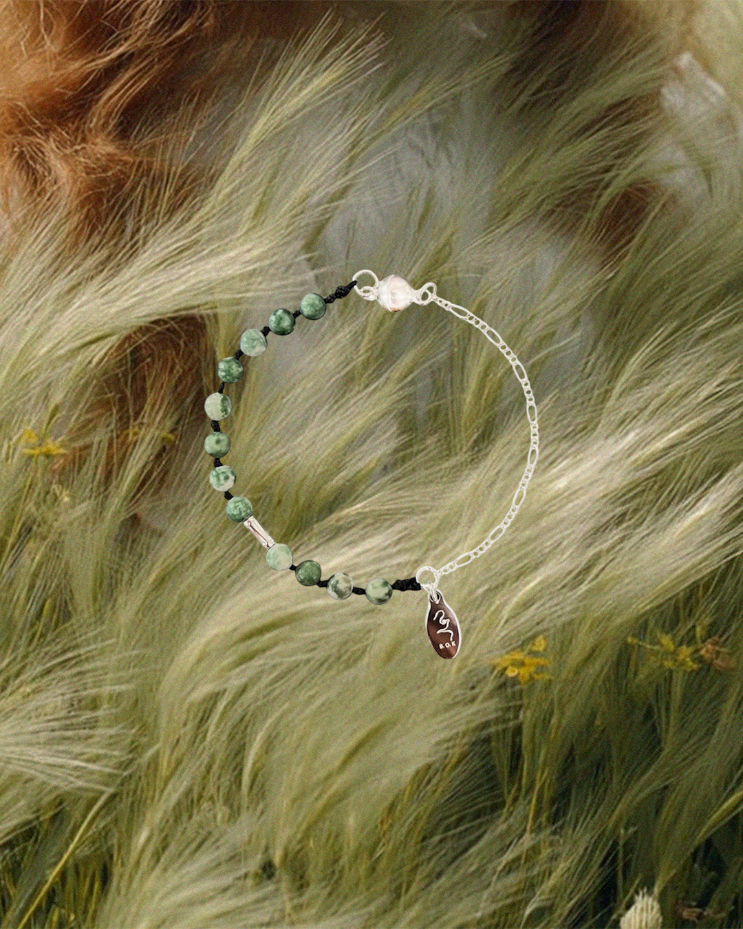 SILVER TUBE KNOT CHAIN BRACELET