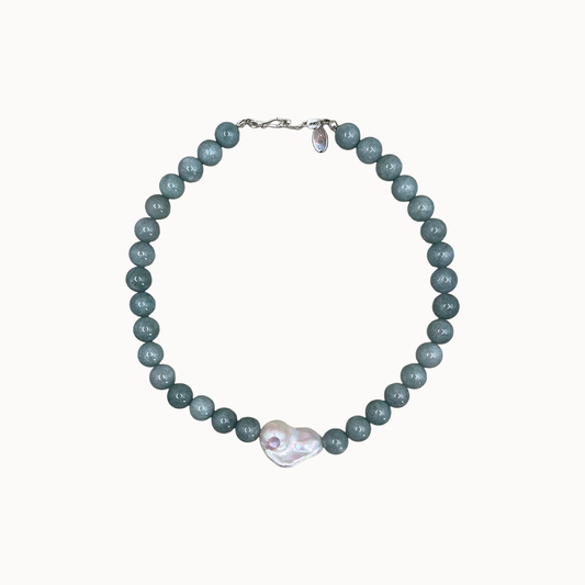 MOONLIT JADE PEARL NECKLACE