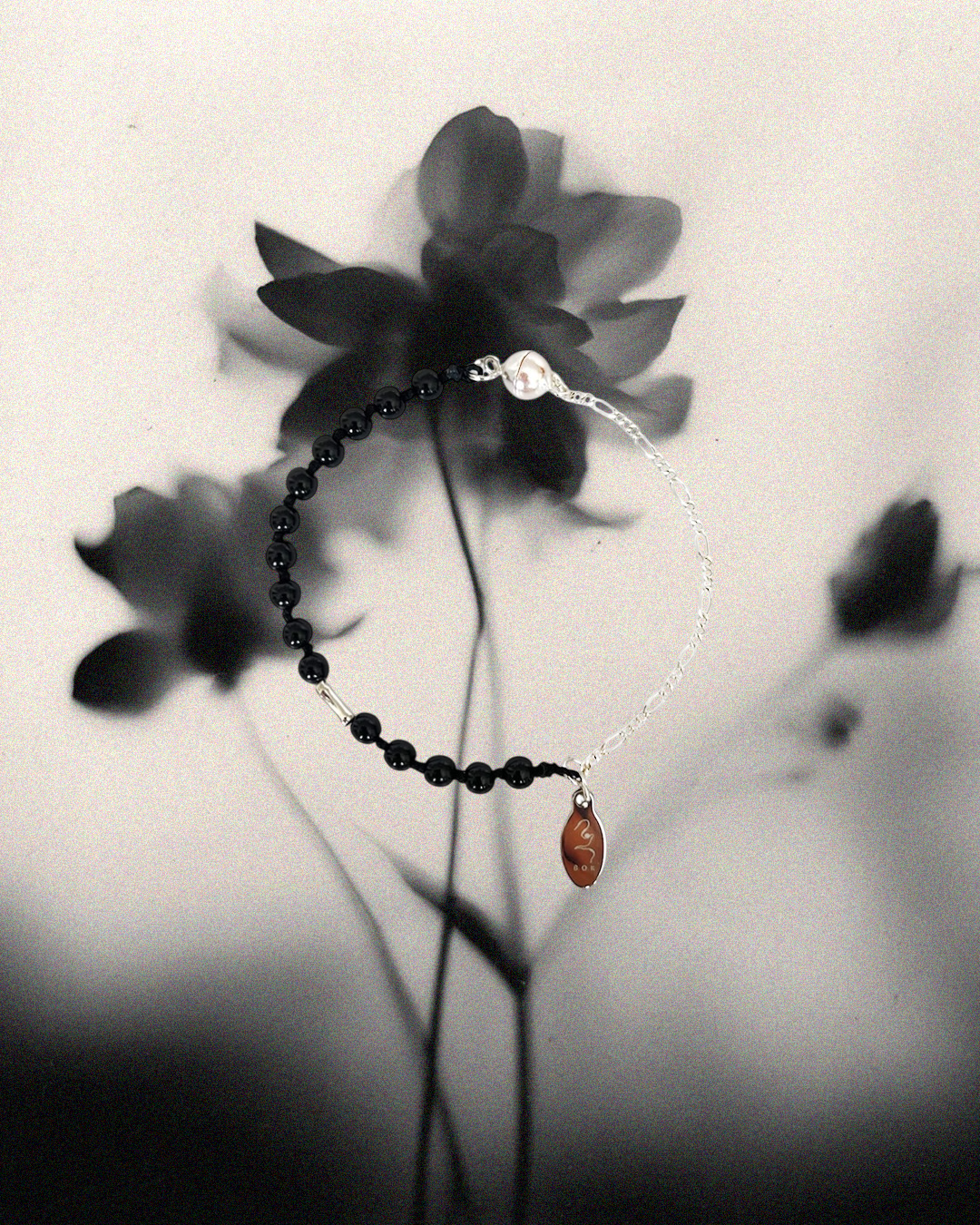 SILVER TUBE KNOT CHAIN BRACELET