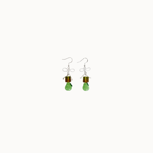 PEAR BOW EARRINGS