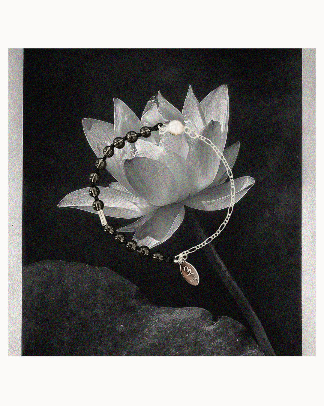 SILVER TUBE KNOT CHAIN BRACELET