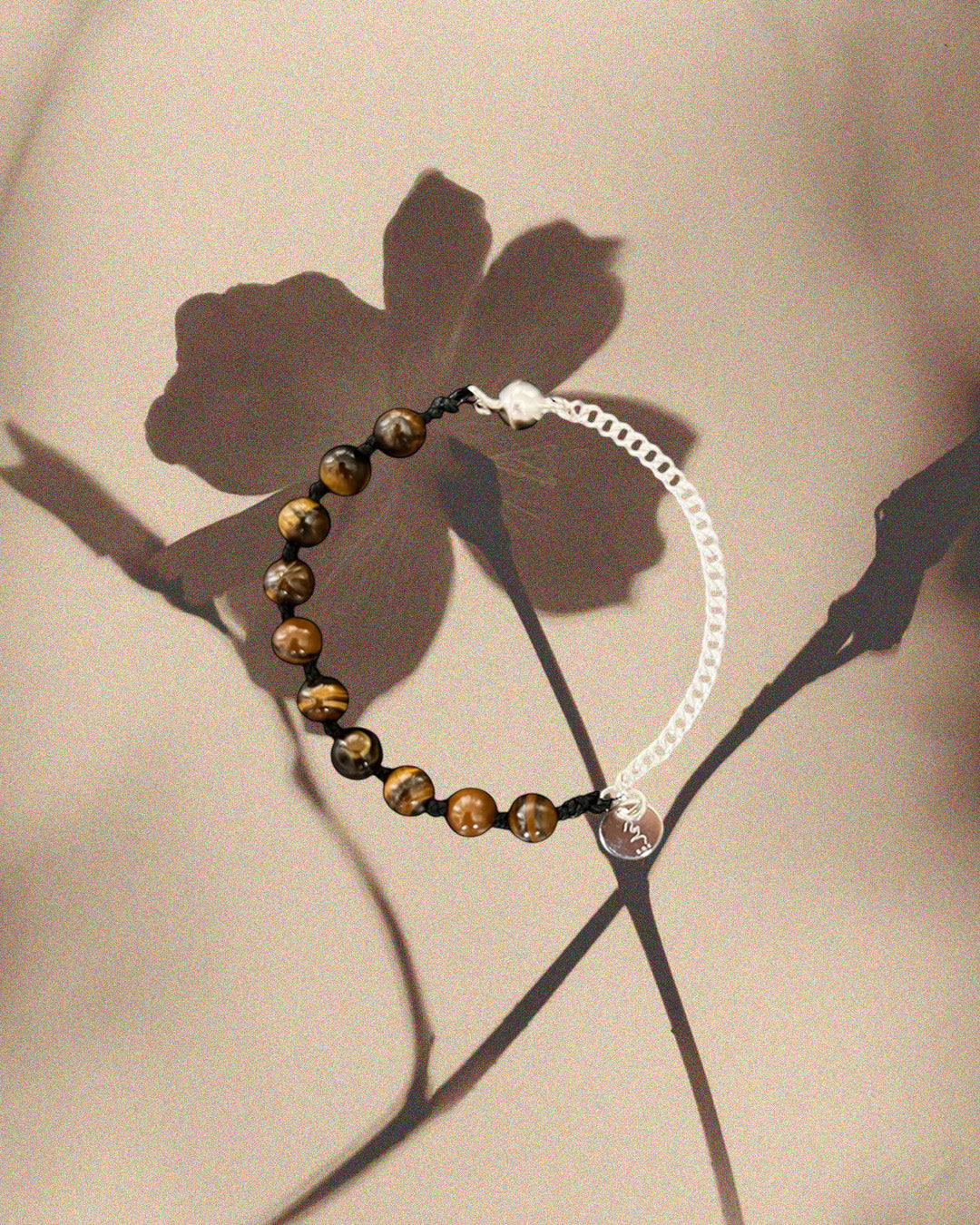 KNOT STONE CHAIN BRACELET